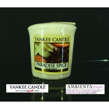 Yankee Candle VELA VOTIVA, ESPECIA DEL PARAISO, PARADISE-SPICE